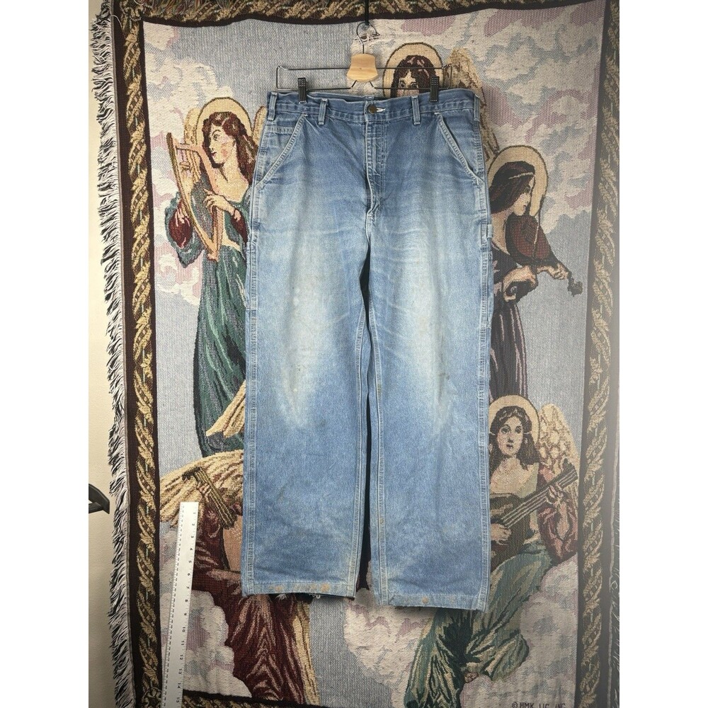 Vintage Carhartt Jeans Mens 35x29 B13 DST Original Dungaree Fit Workwear Pants